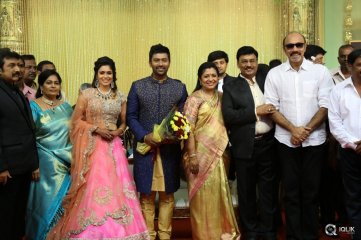Celebs at Actor Bhagyaraj Son Wedding Reception